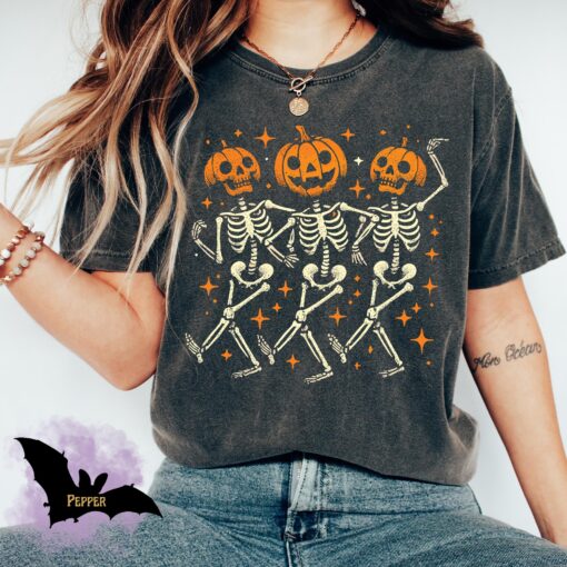Pumpkin Skeleton Halloween Shirt