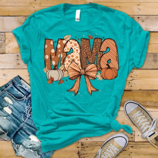 Mama Pumpkin Leopard Shirt - Image 4