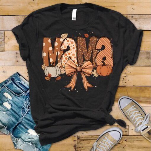 Mama Pumpkin Leopard Shirt - Image 3