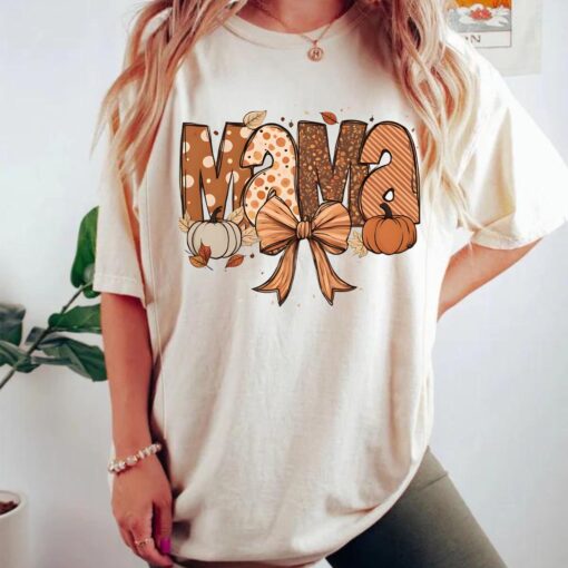 Mama Pumpkin Leopard Shirt