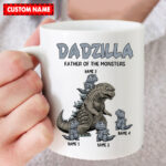 Personalized Dadzilla Father Of The Monsters Mug