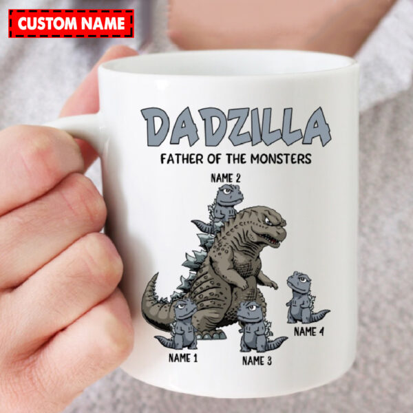 Personalized Dadzilla Father Of The Monsters Mug