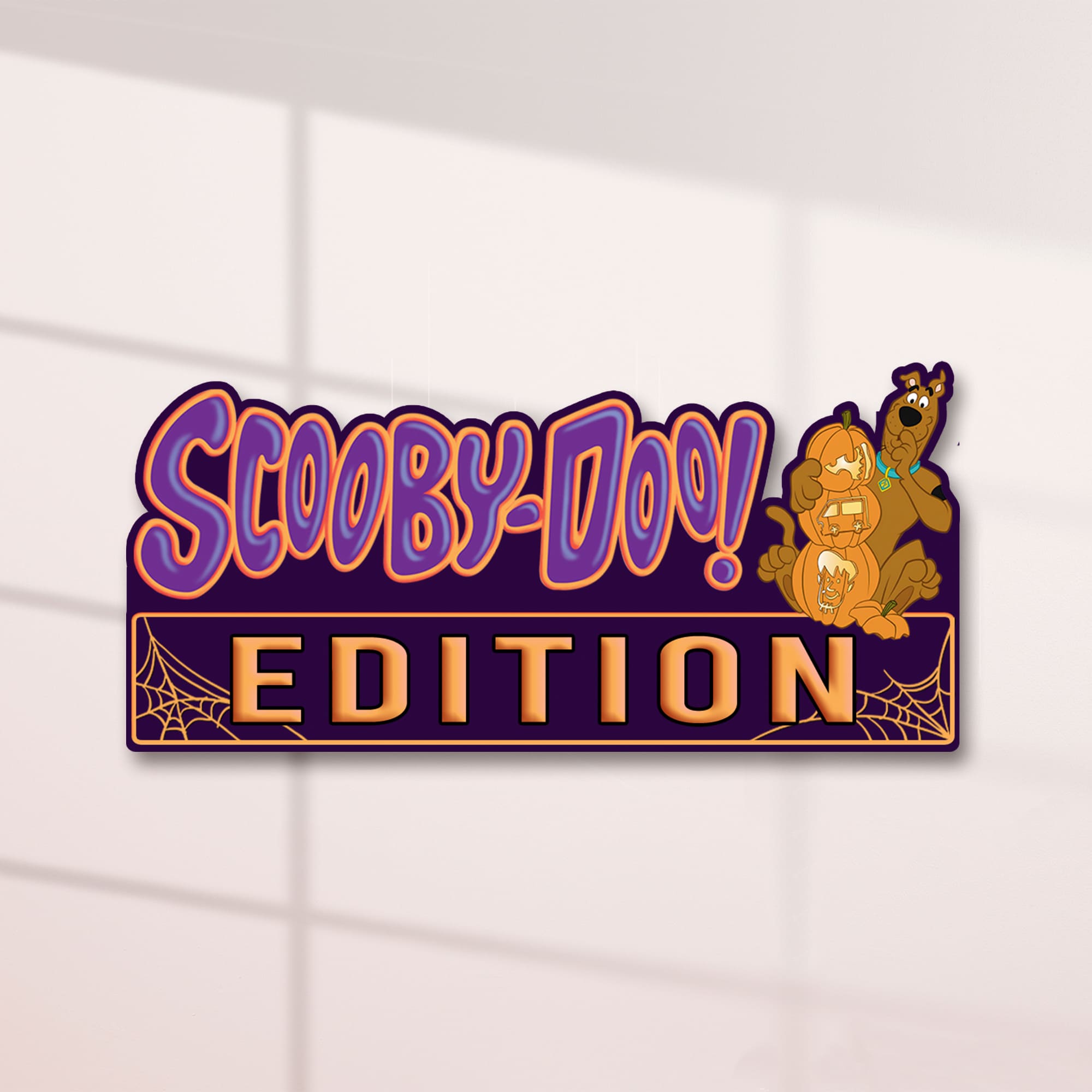 Scooby-Doo Halloween Jack-O-Lantern Edition Laser Engraved or 3D Inlayed Car Name Badge - Image 6