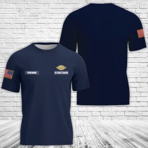 Personalized US Coast Guard Company Commander 3D Shirt