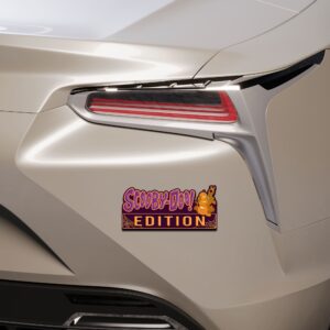 Alternative view of Scooby-Doo Halloween Jack-O-Lantern Edition Laser Engraved or 3D Inlayed Car Name Badge