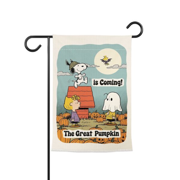 Peanuts Great Pumpkin Halloween Garden Flag - Image 3