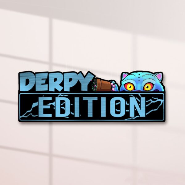 Derpy KPOP Blue Demon Tiger Edition Laser Engraved or 3D Inlayed Car Name Badge - Image 6