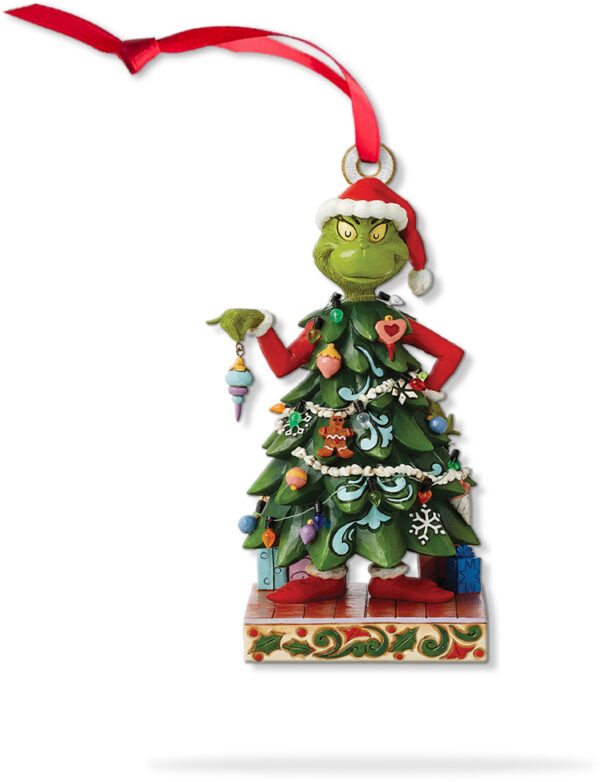 Personalized Grinch Dressed As Tree Christmas Ornament - Image 7