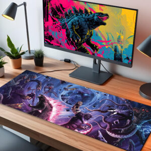 Alternative view of Godzilla team LED Desk Mat