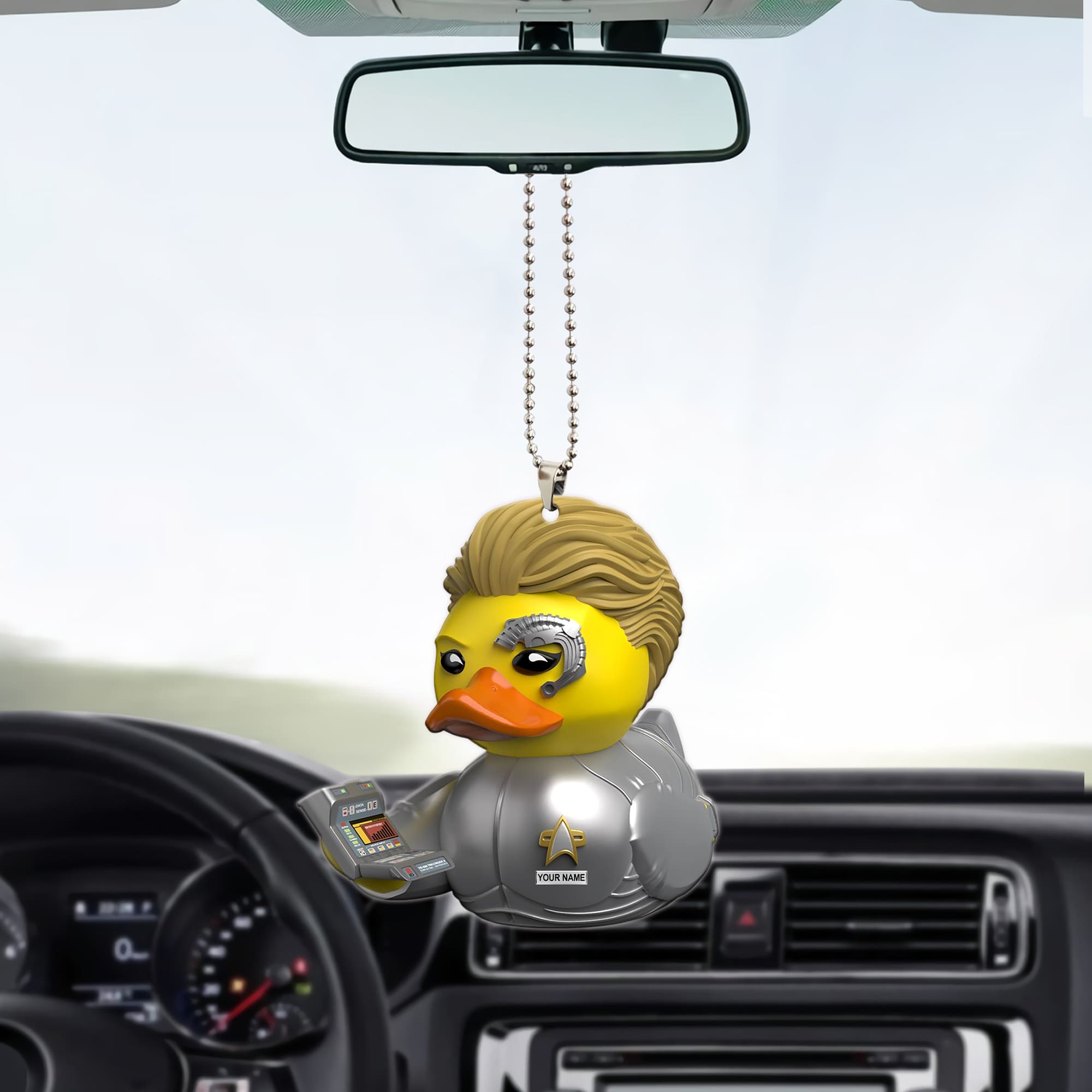 Personalized Rubber Duck Star Trek Ornament - Image 2