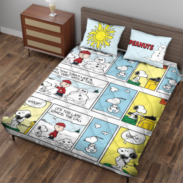 Snoopy Peanuts Quilt Bedding Set - Image 3