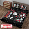 Personalized Jack and Sally The Nightmare Before Christmas Quilt Bedding Set