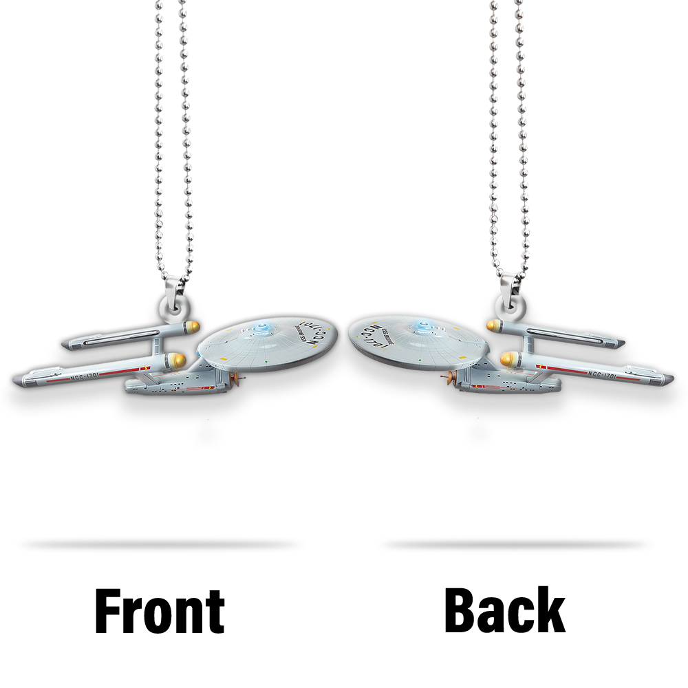 Star Trek U.S.S. Enterprise NCC-1701 StarShip Acrylic Car Ornament - Image 4