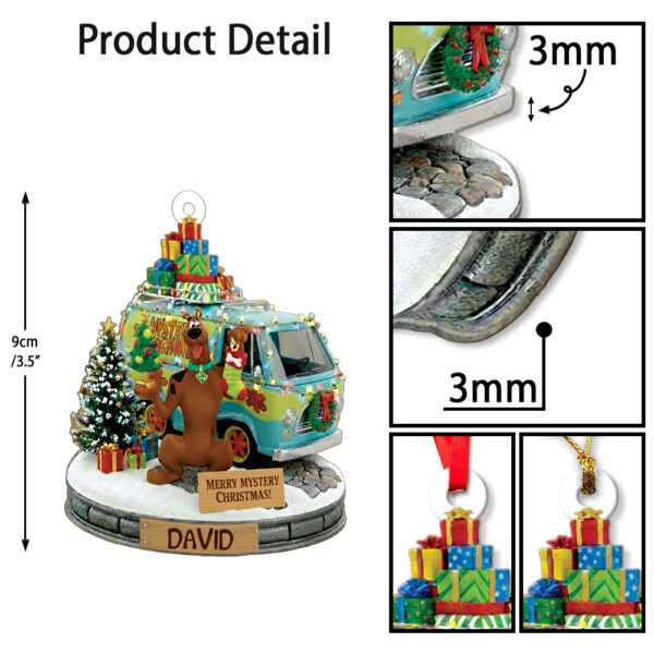 Personalized Merry Mystery Christmas Scooby-Doo Christmas Ornament - Image 5