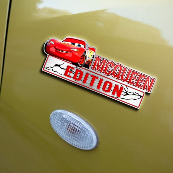 Cars Lightning Mcqueen Edition Laser Engraved or 3D Inlayed Car Name Badge - Image 5