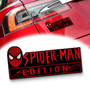 Spider-man Edition Laser Engraved Car Name Badge