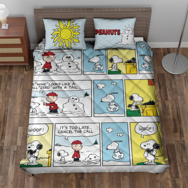 Snoopy Peanuts Quilt Bedding Set - Image 2