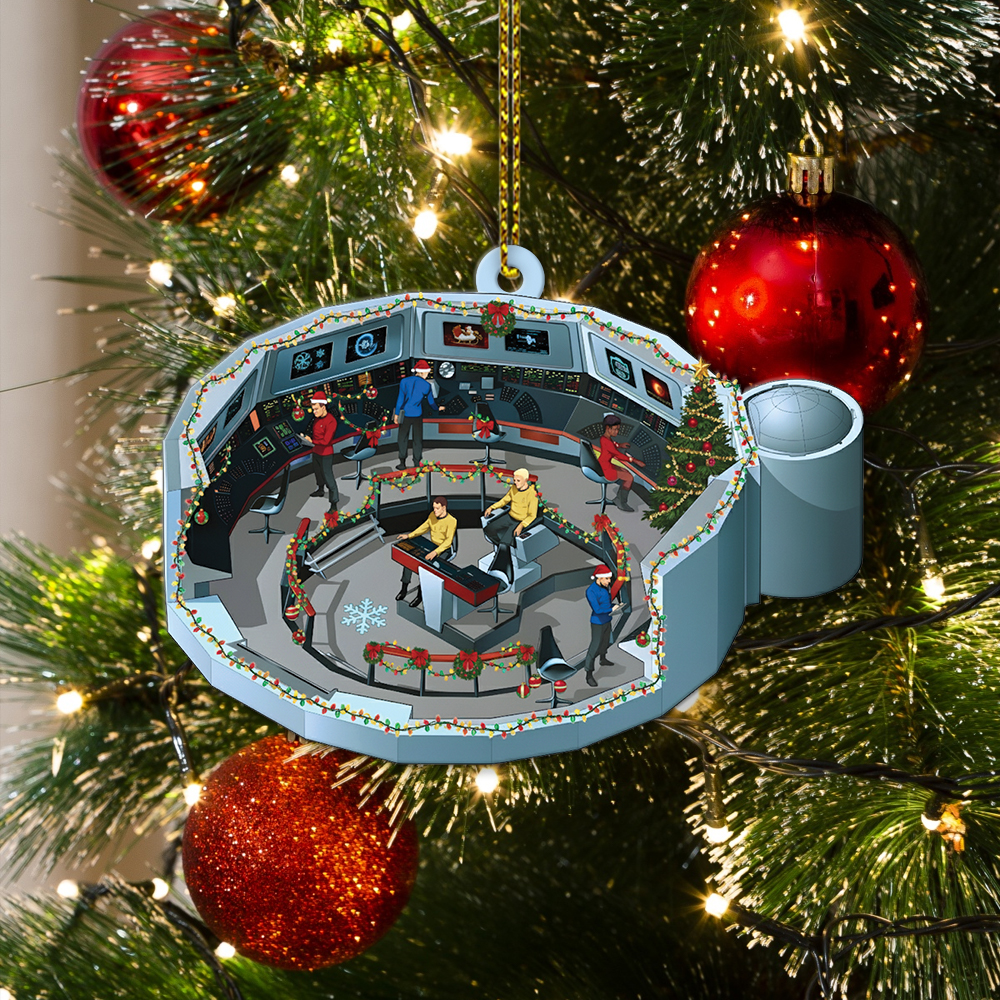 Star Trek NCC-1701 2255-2269 Bridge Enterprise Christmas Ornament - Image 4