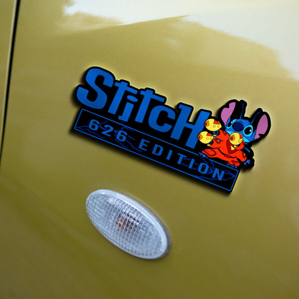 Stitch Experiment 626 Edition Laser Engraved or 3D Inlayed Car Name Badge 7 - Image 2