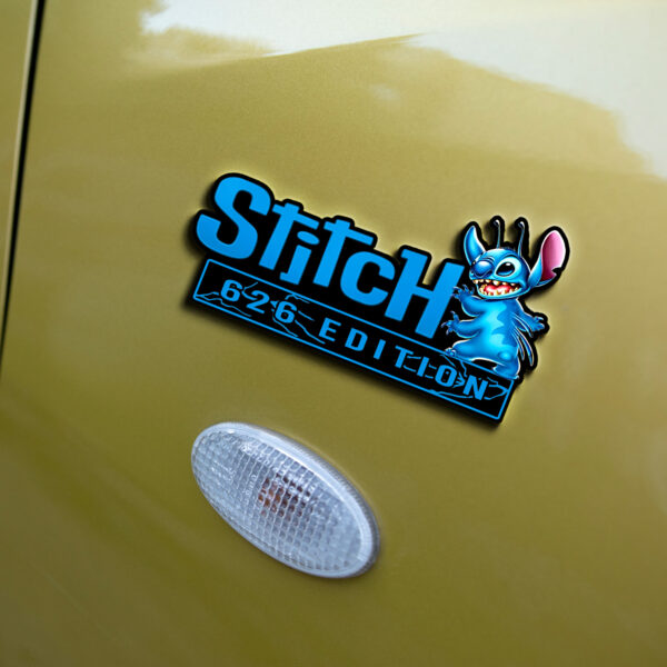 Stitch Experiment 626 Edition Laser Engraved or 3D Inlayed Car Name Badge 8 - Image 3