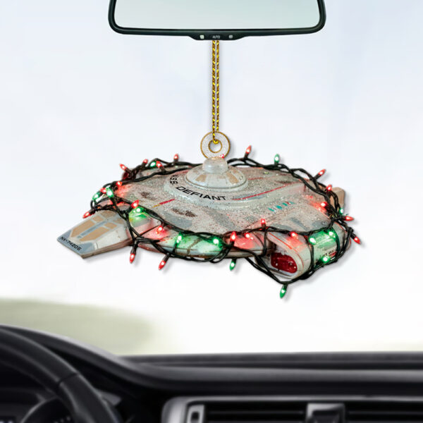 Star Trek U.S.S. Defiant NX-74205 Christmas Ornament - Image 3