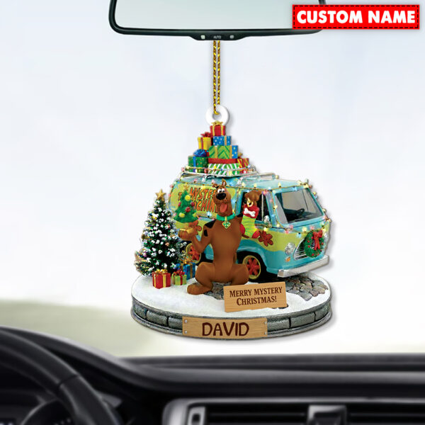 Personalized Merry Mystery Christmas Scooby-Doo Christmas Ornament - Image 3