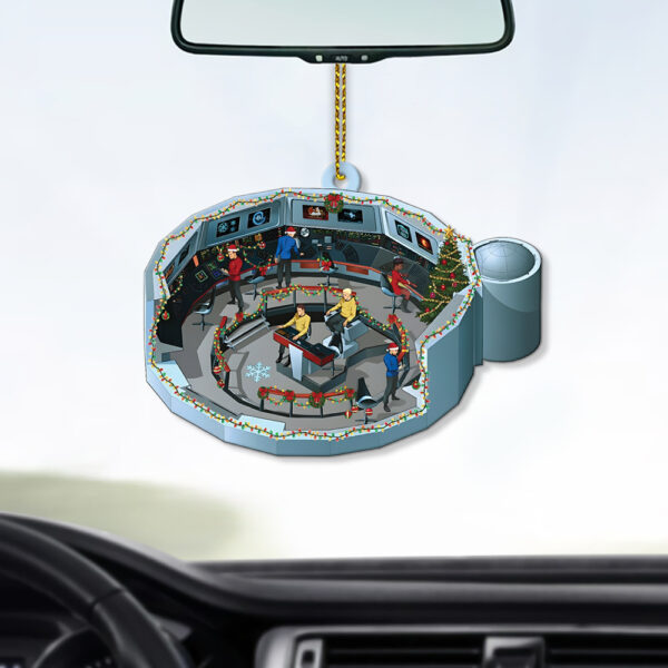 Star Trek NCC-1701 2255-2269 Bridge Enterprise Christmas Ornament - Image 3