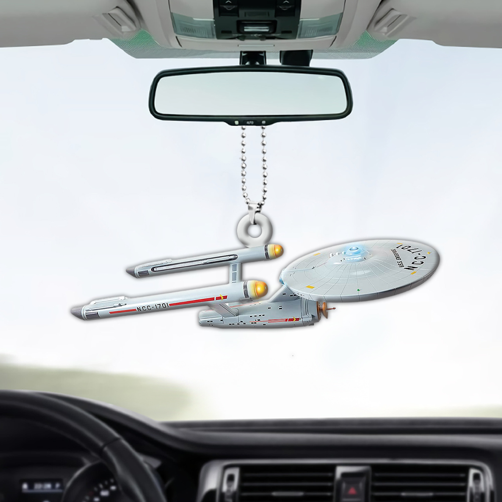 Star Trek U.S.S. Enterprise NCC-1701 StarShip Acrylic Car Ornament
