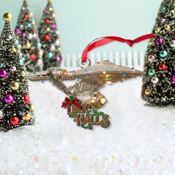 Star Trek NCC-1701 Trek The Halls Christmas Ornament Style 2 - Image 3