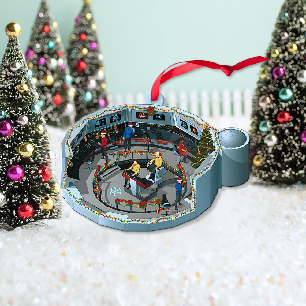 Star Trek NCC-1701 2255-2269 Bridge Enterprise Christmas Ornament - Image 2
