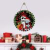 Welcome Christmas Jack And Sally Custom Shape Wood Sign Hanging