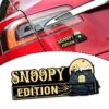 Snoopy Halloween Edition Laser Engraved or 3D Inlayed Car Name Badge