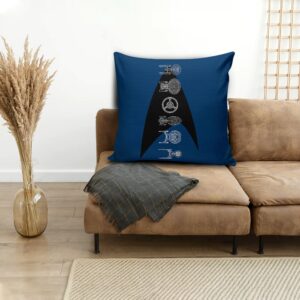 Star Trek Ships of the Line Delta Pillow