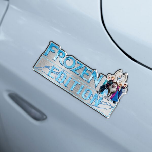 Frozen Edition Laser Engraved or 3D Inlayed Car Name Badge - Image 4