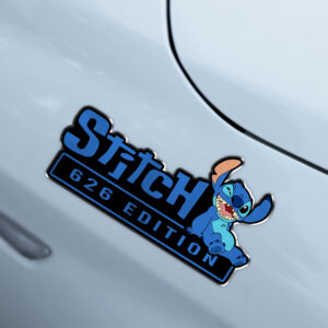 Alternative view of Stitch Experiment 626 Edition Laser Engraved Car Name Badge 6