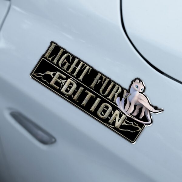 Light Fury Edition Laser Engraved or 3D Inlayed Car Name Badge Version 2 - Image 4
