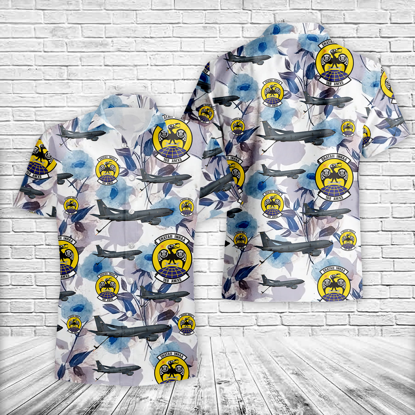 Alaska Air National Guard 168 AMXS Boeing KC-135R Stratotanker Hawaiian Shirt