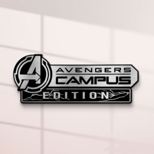 Alternative view of Avengers Campus Edition Laser Engraved Car Name Badge