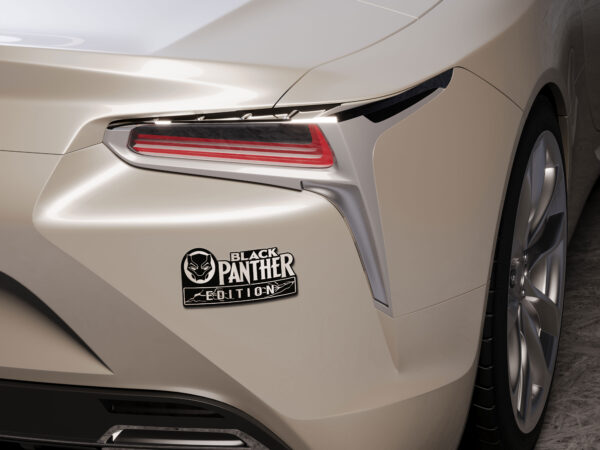 Black Panther Edition Laser Engraved Car Name Badge - Image 5