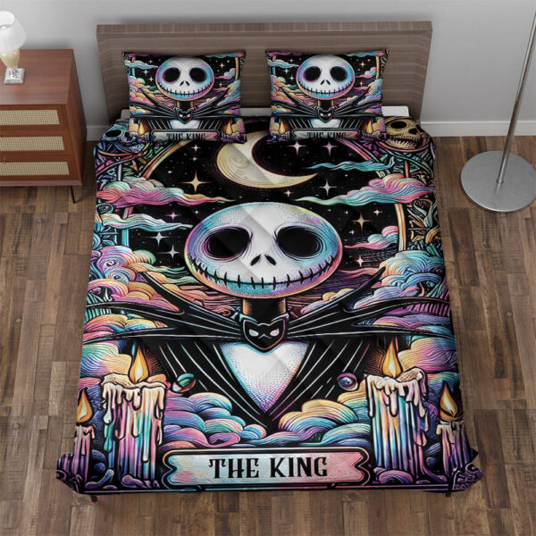 Jack Skellington - Nightmare Before Christmas Halloween Quilt Bedding Set - Image 2