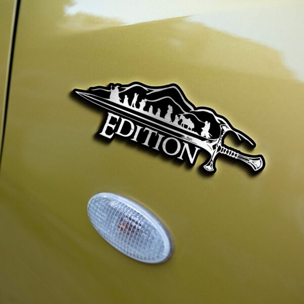 LOTR Edition Laser Engraved or 3D Inlayed Car Name Badge Version 2 - Image 4