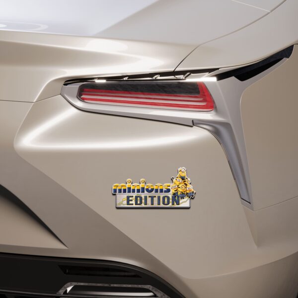 The Minions Edition Laser Engraved or 3D Inlayed Car Name Badge - Image 6