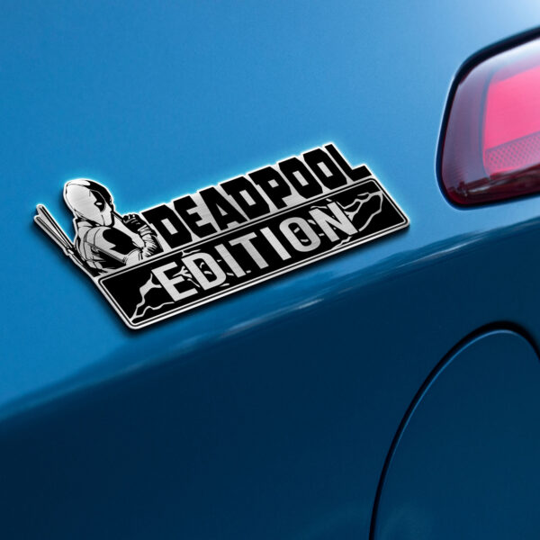 Deadpool Edition Laser Engraved Car Name Badge 1 - Image 6