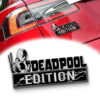 Deadpool Edition Laser Engraved Car Name Badge 1