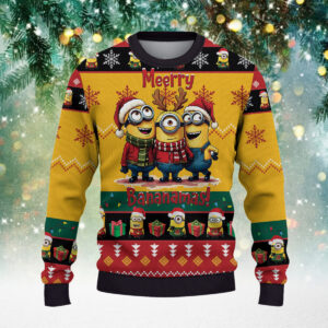 Alternative view of Minions Christmas Tree Christmas Knitted Sweater