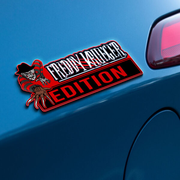 Freddy Krueger Edition Laser Engraved Car Name Badge - Image 6