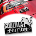 Godzilla Edition Laser Engraved Car Name Badge