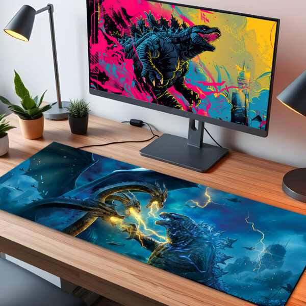Godzilla monster LED Desk Mat - Image 3
