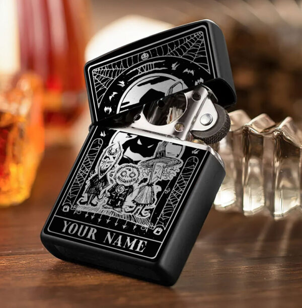 Personalized Nightmare Before Christmas Lock, Shock, Barrel Zippo Lighters - Image 2
