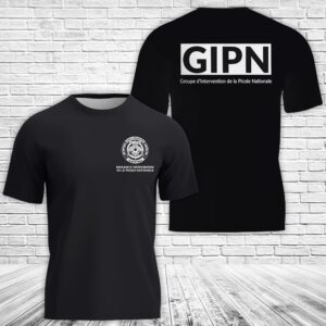 National Police Intervention Groups (GIPN Groupes d'Intervention de la Police Nationale) 3D T-Shirt